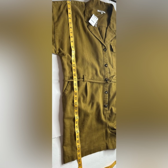 Madewell NWT Belted Safari Romper Distant Olive Sz L Gorpcore Utility Gamine - Picture 9 of 10